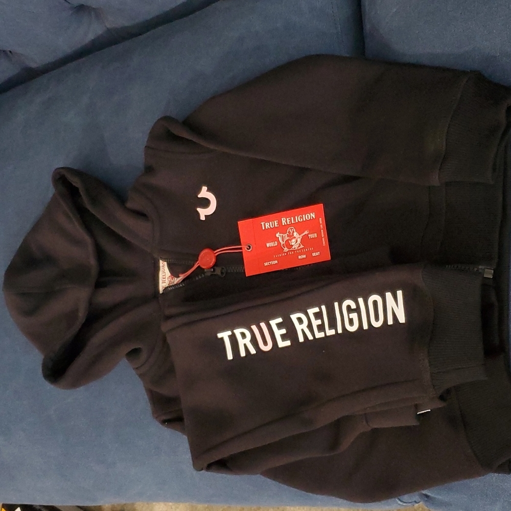 NWT True Religion Girls Sweats in Black